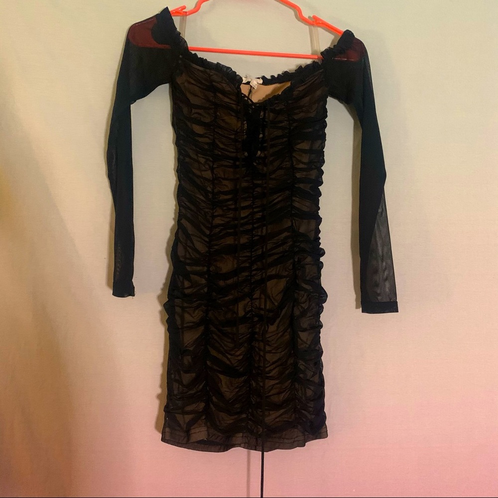 Mini black dress